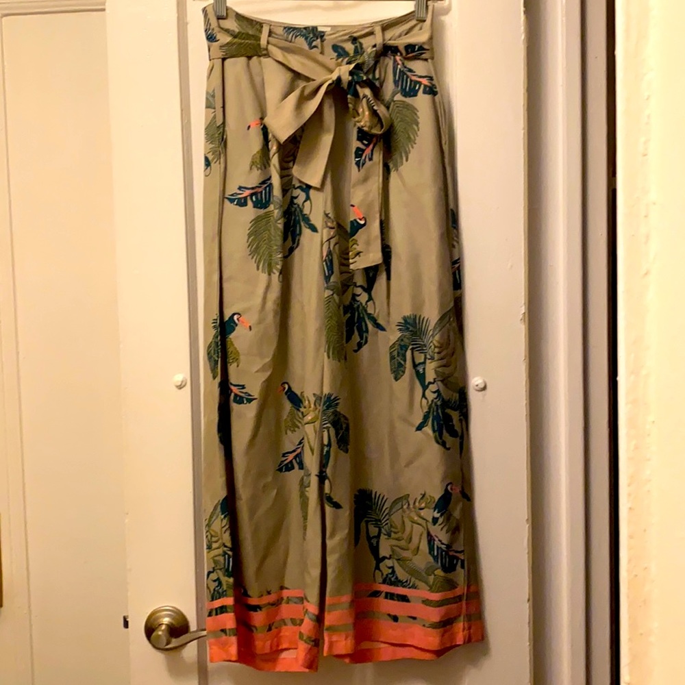 Native Youth tropical print pants NWOT